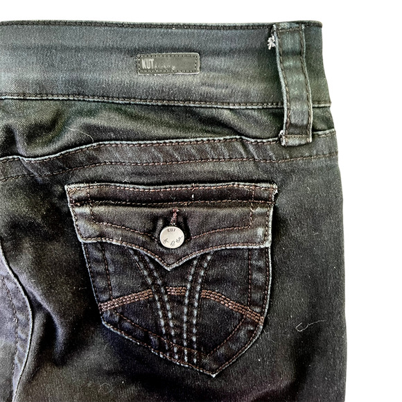 Kut from the Kloth Natalie High Rise Bootcut Black Jeans Size 6 - Picture 11 of 12